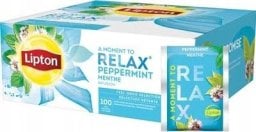 Herbata LIPTON Feel Good Selection, Relax, mięta, 100 kopert