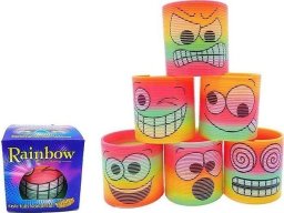 Adar Sprężyna tęczowa z buźką MIX