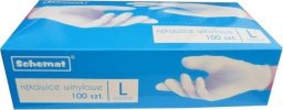 Rękawice jednorazowe gospodarcze winylowe L 100szt