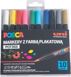 Markery plakatowe PCF-350 10 kolorów POSCA UNI