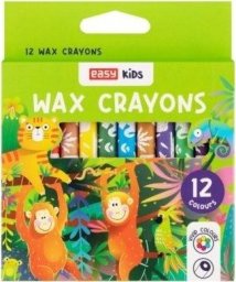 Easy Stationery Kredki świecowe 12 kolorów EASY