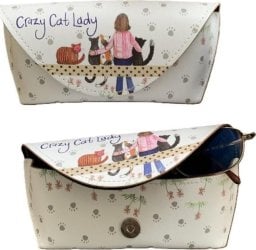 Etui na okulary GL09 Crazy Cat Lady Kociara