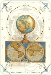 Karnet 12x18cm + koperta Globus