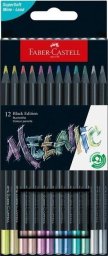 Kredki trójkątne Black Edition 12 kolorów