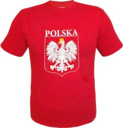 Koszulka z nadrukiem czerwona L