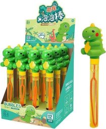 Pałeczka do baniek mydlanych dino (12szt)