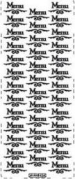 Stiker ażurowy 434 10x23cm złoty