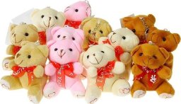 Miś pluszowy z zawieszką 10cm mix