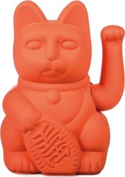 Kot szczęścia neonowy pomarańczowy 15cm