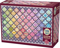 Puzzle 2000 Tęczowy patchwork