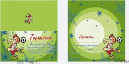 Stamp Zaproszenia Young Chłopiec wzór nr 01 10szt