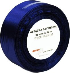 Wstążka satynowa granatowa 38mmx32m