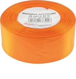 Wstążka satynowa pomarańczowa 38mmx32m