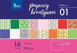 Tetis Papiery kreatywne A5/16K zestaw 1