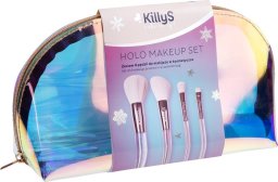 KillyS Holo Makeup zestaw 4 pędzli do makijażu w kosmetyczce