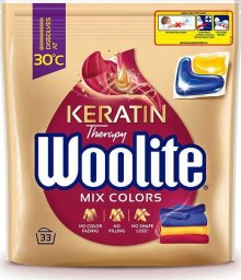 Woolite Woolite Żelowe Kapsułki Do Prania Z Keratyną Do Kolorów 33 Szt