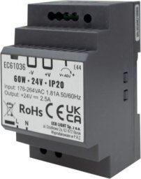 Ecolight Zasilacz Led Na Szynę Din 60W 24V Ip20 Premium Eco* Light Ec61036 Eco* Light