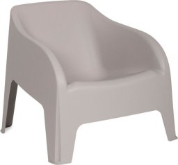 PETRA ARMCHAIR Krzesło plastikowe, szare