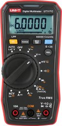 Didelio tikslumo skaitmeninis multimetras AC/DC 600V; AC/DC 10A; 50kHz; 40MO; 1000uF; LoZ; LPF; NCV; 60000; True RMS; BT, UNI-T