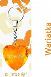 Breloczek Be Happy Brelok serce Wariatka