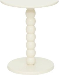 Stolik kawowy, pomocniczy MDF kość słoniowa 38 cm