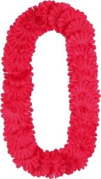 Naszyjnik hawajski ciemny różowy 1,2m