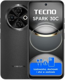 Smartfon Tecno Spark 30C 4/128GB Czarny  (4894947051746)