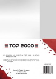 Top 2000 Okładka na zeszyt A5 PP krytaliczna (5szt) TOP2000