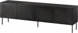 Szafka RTV SIENA 200x40x60 czarny mat