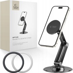 TECH-PROTECT DPT100 UNIVERSAL MAGNETIC MAGSAFE PHONE DESKTOP STAND BLACK