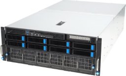 Platforma Serwerowa ASUS 4U ESC8000A-E12-SKU1/10G/3kW(2+2)/3PCIe 90SF02H1-M000K0 AMD x 2 DDR5 x 24 9 x 2.5" SATA PSU 2+2