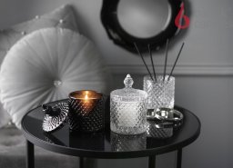 Prabangi parfumuota Glamorous HEMATITE žvakė su sojų vašku