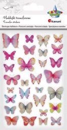 Cozywood Naklejki transferowe Motyle różowe i niebieskie