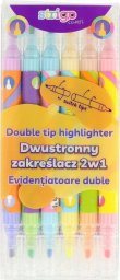 Zakreślacze 2w1 dwustronne 12 kolorów STRIGO EDUKAMP