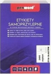 Etykiety samoprzylepne A4/100K 24x70x37mm EDUKAMP