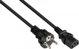 Alcasa P0030-S050 kabel zasilające Czarny 5 m Wtyczka zasilająca typu E+F C13 panel