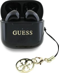 Słuchawki TWS Guess Glossy Effect Printed Classic Logo & Charm czarny