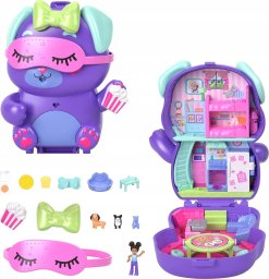 Figurka Mattel Polly Pocket Pieskowe piżama party + akcesoria