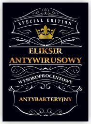 ETYKIETA NAKLEJKA NA NALEWKĘ BIMBER WÓDKE 10X - WIRUS