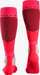 FALKE women's ski socks SK2, wool, 1 pair, pink (Rose 8680), 39-40