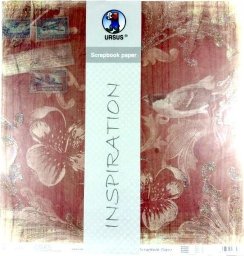 Papier do scrapbookingu Kwiaty i ptaki 5 arkuszy EDUKAMP