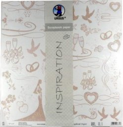 Papier do scrapbookingu ślub 5 arkuszy EDUKAMP