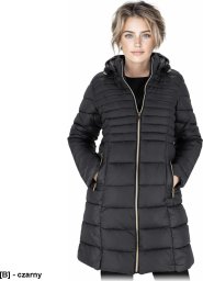 GRITA - Pikowana kurtka ochronna ocieplana damska zamek błyskawiczny stójka odsuwany kaptur ściągany troczki dwie kieszenie tkanina 100% nylon 37g/m2 wyściółka 100% poliester 220 g/m2 XL