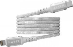 Kabel USB Havit USB-C - Lightning 1 m Biały (CB6298)