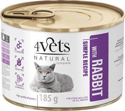 Rafi 4Vets Sterilised Mokra karma dla kota z królikiem 185 g