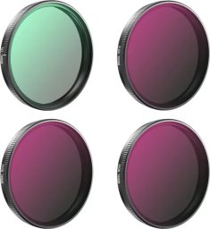 ZESTAW 4X FILTRY DO DJI OSMO ACTION 3, 4, 5 PRO - CPL / ND16 / ND32 / ND64