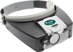 Pros Kit Lupa nagłowna x1.8, x2.6, x5.8 z podświetleniem, MA-016