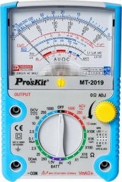 Multimetras rodyklinis 0.1-1000V AC/DC, 0.05-250mA DC, su varzos ir talpos matavimu, tranzistoriu, diodu, grandines testavimu, Pro'sKit