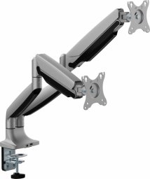 UCHWYT BIURKOWY GAZOWY DO 2 MONITORÓW LED/LCD 17-35" L-36HD ART 1-15kg 1xUSB-A 1xUSB-C 3.0 HEAVY DUTY
