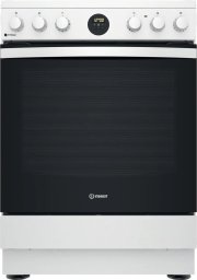 INDESIT Cooker IS67V8CHW/E Hob type Vitroceramic, Oven type Electric, White, Width 60 cm, Grilling, 69 L, Depth 60 cm